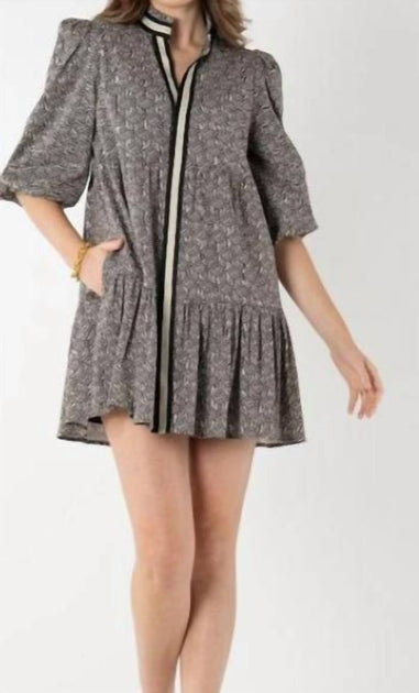 Emily McCarthy Sadie Dress Grey Small 2