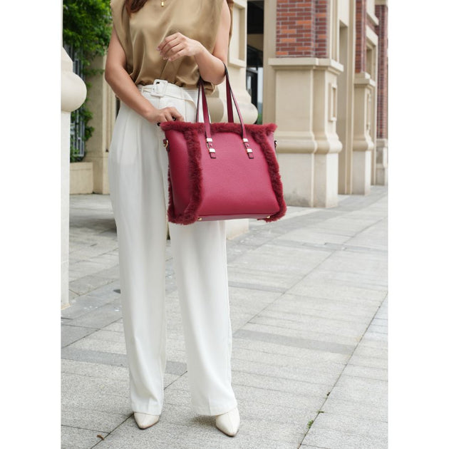 MKF Collection Liza Tote Bag Red Large 3