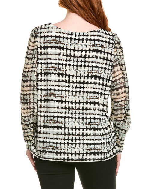 Anne Klein Plus Top Grey US 0 3