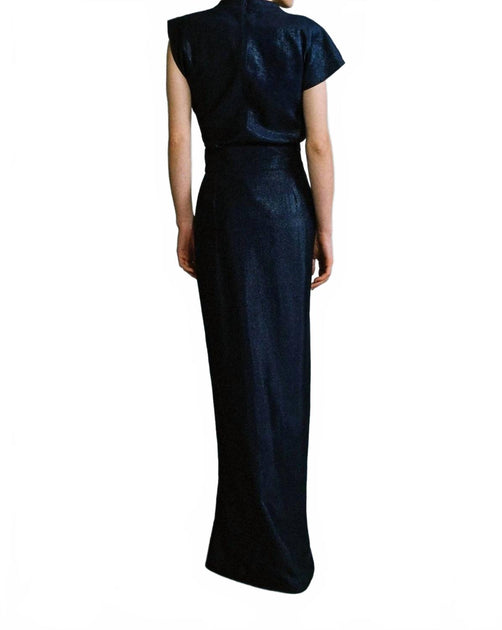 Sabina Musayev Jetta Pencil Skirt Blue Medium 3