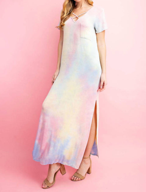 FSL Tie Dye Maxi Dress Multi Medium 2