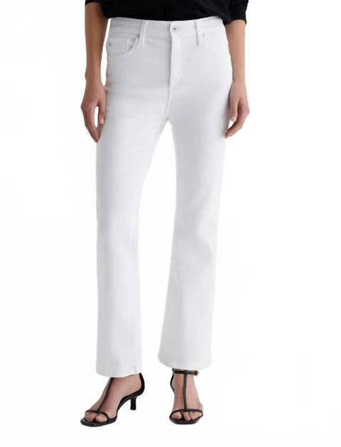 AG Jeans Farrah Boot Crop Pants White 26 2