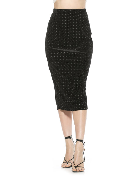 Alexia Admor Jayden Skirt Gold US 8 3