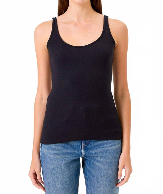 GOLDIE Ribbed Tank Blue Small 2