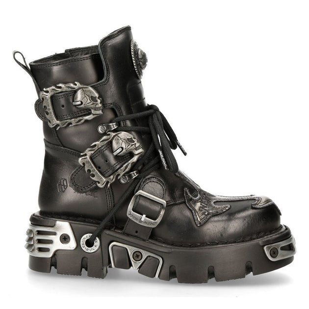 New Rock 407-S1 Biker Boots Black EU 38 4