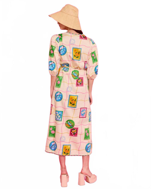 Alden Adair Lizzie Postcard Dress Multi XSmall 3