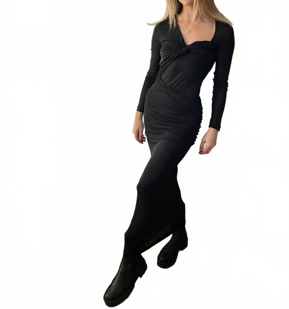 best bra for strapless backless dress THIRD FORM Wind Through Back Out Maxi Dress In Black