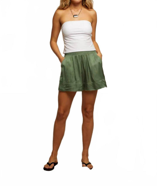PERFECTWHITETEE Colette Satin Pull On Short White XS 2