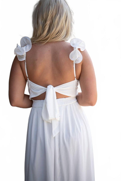Robe Longue Luna à Volants 3