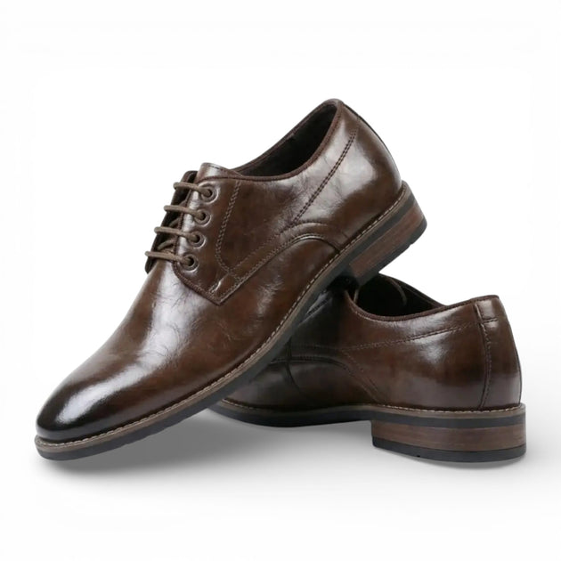 Infinity Plain Toe Derby Shoe Brown 42 3