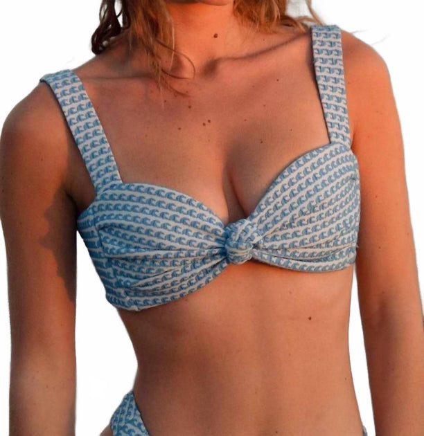 Montce Hayden Bikini Top Blue Medium 4