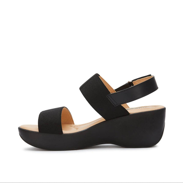 Andrea Wedge Heel Sandal Black US 10 3