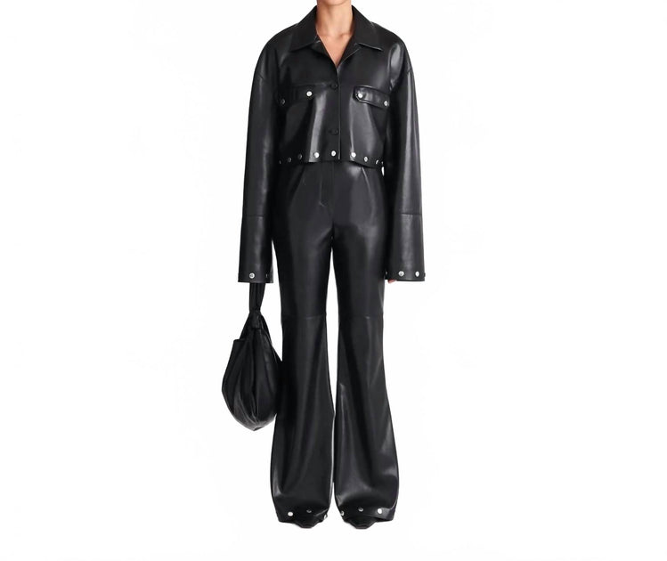 Nanushka Maylee Alt-Lederhose Schwarz XS 2