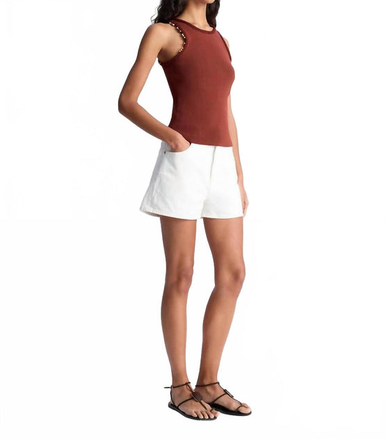 A.L.C. 110 Denim Short White 25 3