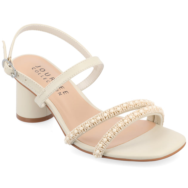 Journee Collection Lornnah Sandals Black US 9.5 2