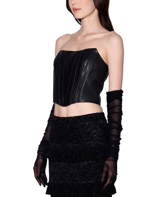 Walter Baker Lizette Lederkleid Schwarz XL 4