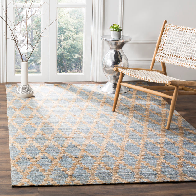 Safavieh Cape Cod CAP413 Area Rug Light Blue/Gold 2