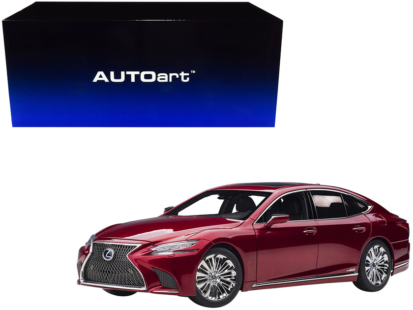 Autoart Lexus LS500h Voiture Miniature Morello Red Metallic 1/18 2