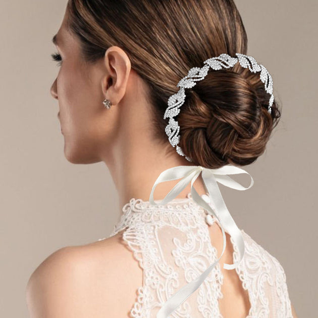 FASHNZFAB Leaf Vine Wrap Headpiece Gold 3