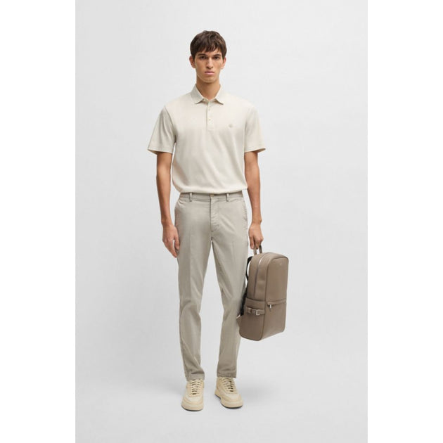 Boss mercerisiertes Baumwoll-Poloshirt Beige Medium 4
