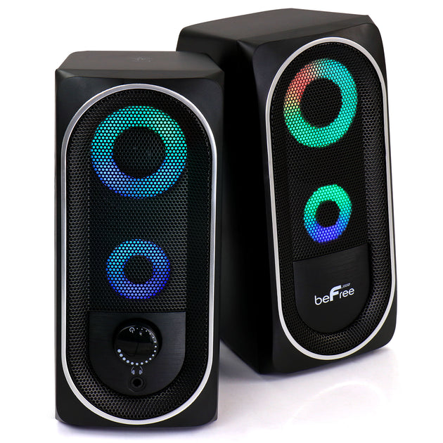 beFree Sound 2.0 Computer Gaming Speakers Black 3