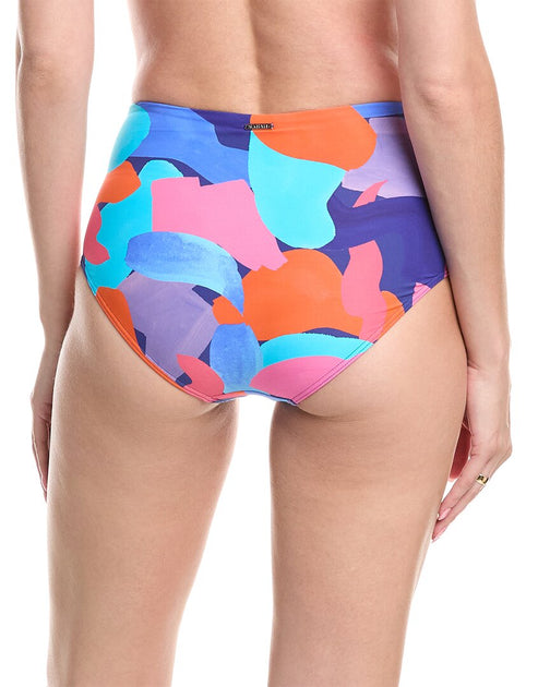 Sea Level Australia Paintball High-Waist Bikini Bottom Multi US 14 3