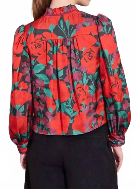 Alden Adair Oliver Top Red Medium 3