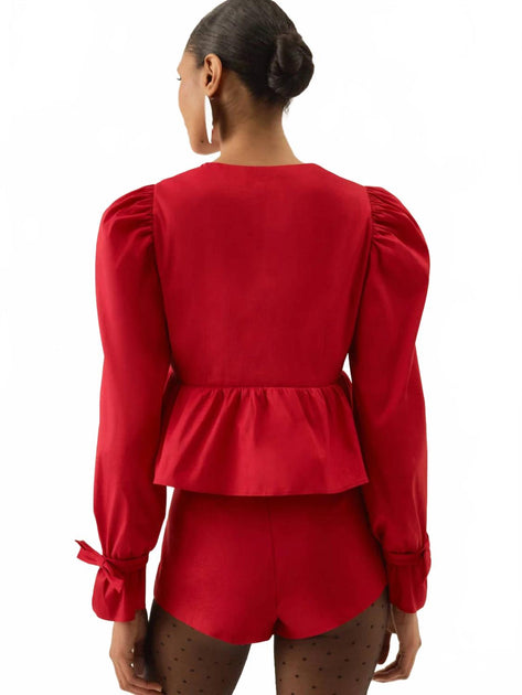 For Love & Lemons Lucia Short Red Medium 4