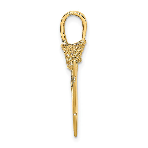 Diamond2Deal Arrowhead Charm Yellow Gold 3