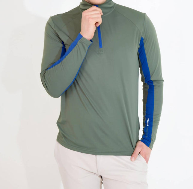 Abacus Sportswear Aloha UV Cut Long Sleeve Pullover Green Small 2