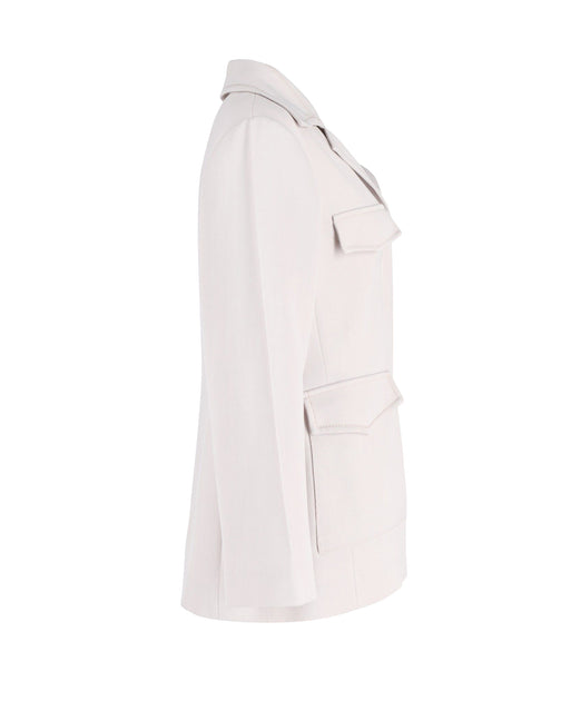 Marni Spread Collar Flap Pocket Jacket White Medium 3
