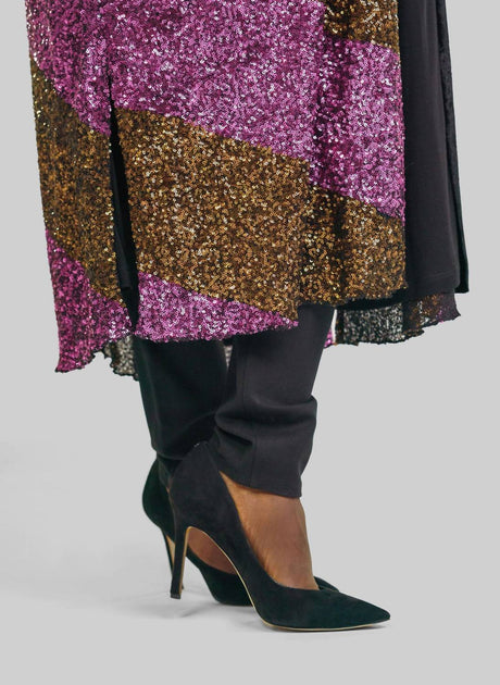 -bl^nk- Sequin 3/4 Sleeve Duster - Plus Multi 2X 4