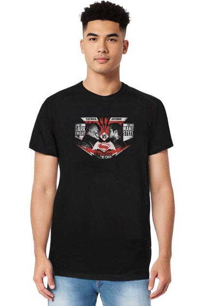 Gildan Batman V Superman Ultimate Face Off T-Shirt Black Medium 4