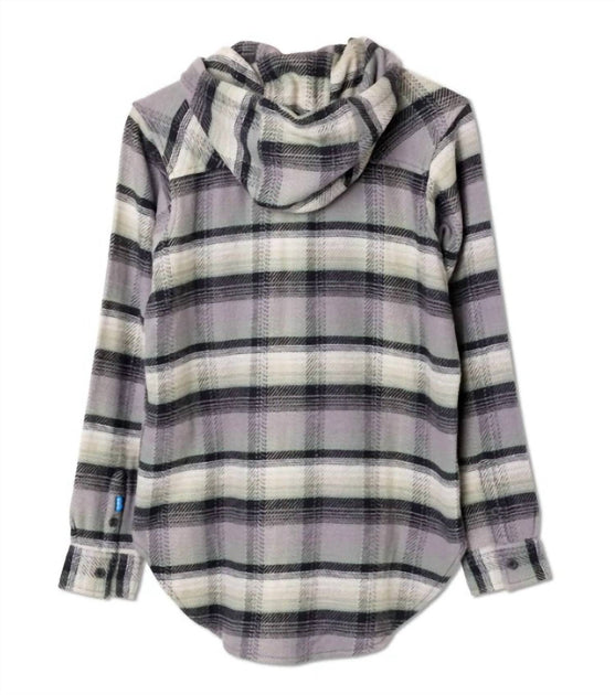 KAVU Jess Flannel Hoodie Multi Medium 3