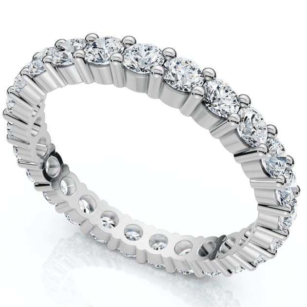 Pompeii3 1ct Diamond Eternity Ring White Gold US 6.5 4
