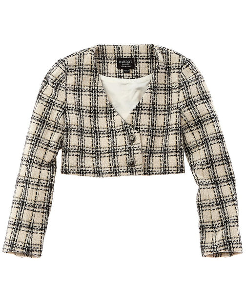 Bardot Miami Boucle Blazer Beige US 6 3