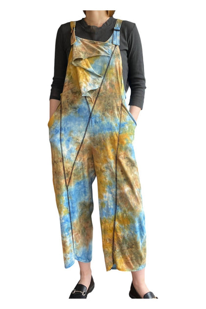 Cynthia Ashby Ego Overalls Jumpsuit Multi Large 2