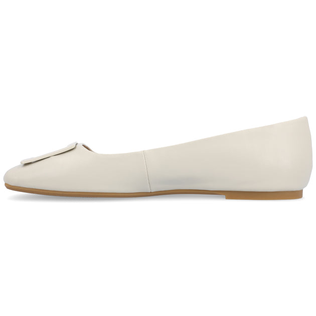 Journee Collection Zimia Flats Beige US 6.5 3