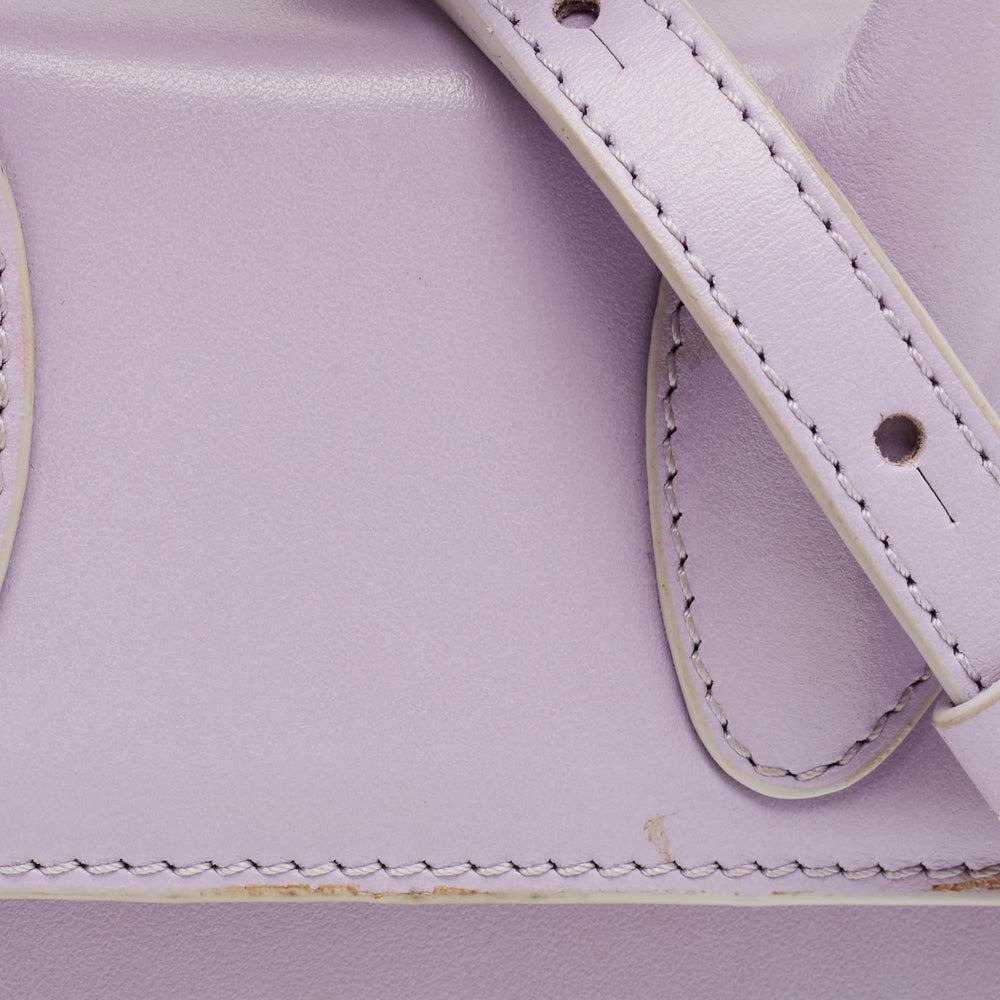Jacquemus Lilac Leather Le Chiquito Noeud Top Handle Bag | ShopSimon