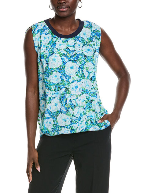 cabi Printed Complete Top Red XSmall 4