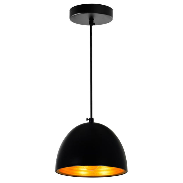 CWI Lighting Modest 1 Light Mini Pendant Black 2