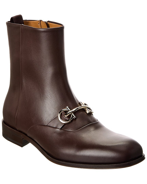 Salvatore Ferragamo Geremia Boot Brown US 8 2