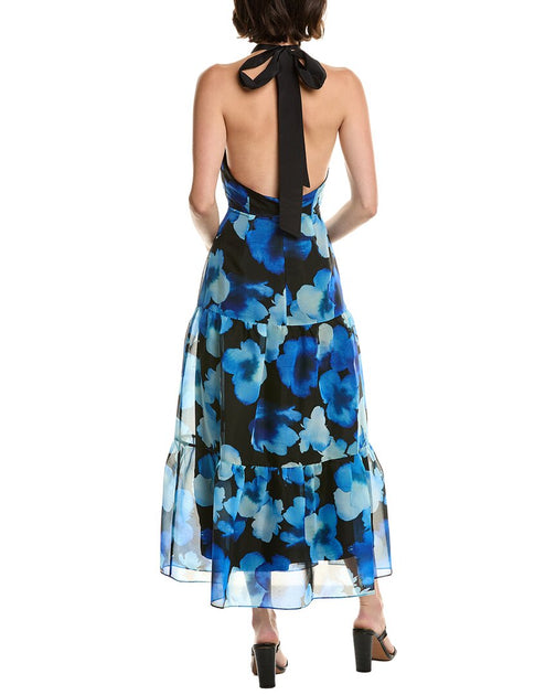 milly hayden halter dress Watercolor Silk-blend Organza Homecoming Outfits 2022