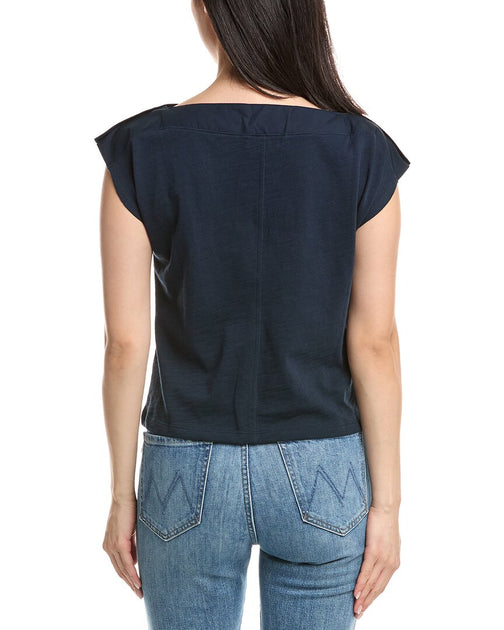 Nation LTD Brooks Boatneck Top Blue Small 3