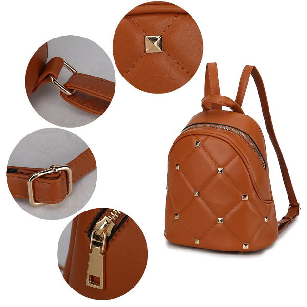 MKF Collection Hayden Backpack Red 4