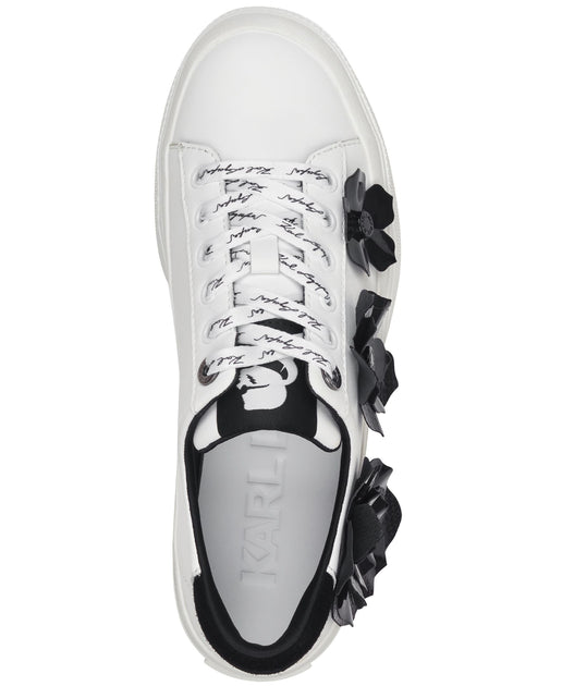Karl Lagerfeld Georgia Lace-Up Sneaker White US 8.5 3