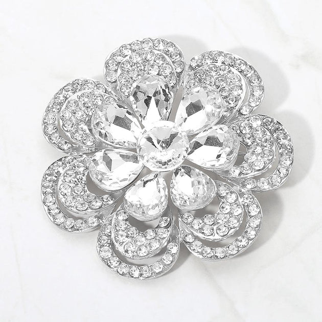 FASHNZFAB Floral Pin Brooch Pink 4