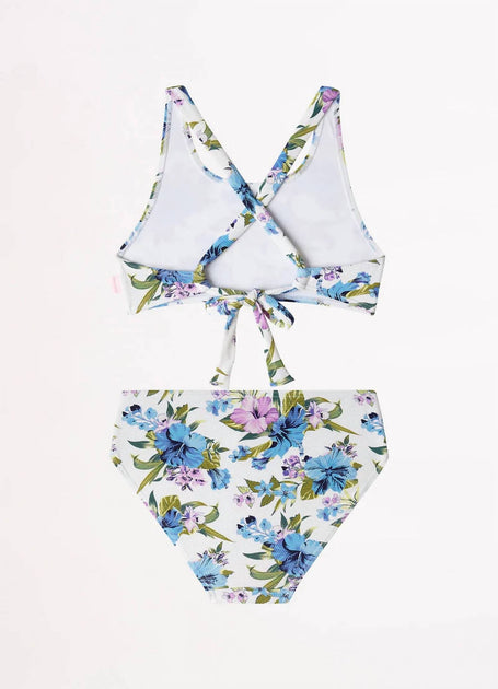 Seafolly Mädchen Vanuatu Tie Back Bikiniset Blau US 8 4