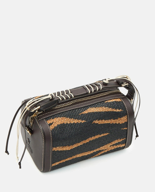Cuba Lab Cubanita Raffia Handbag Black 4