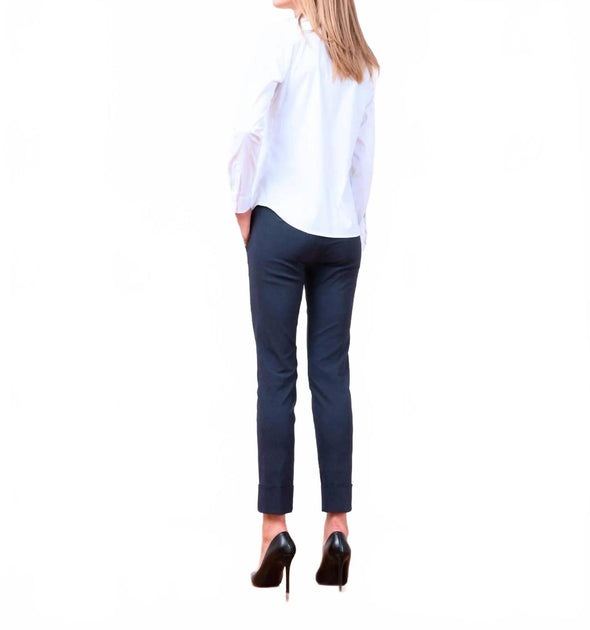 Avenue Montaigne Ben Pull On Straight Leg Pants Blau US 2 4